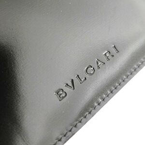 Authentic BVLGARI Bifold Unisex Black Long Wallet‎ Clutch Card Holder Leather